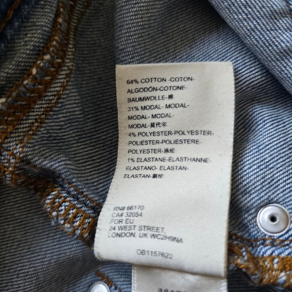 Anthropologie Pilcro Slim Boyfriend Jeans Size 28 Ankle Mid-Rise Patch Pocket - Picture 9 of 12